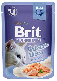 Brit Premium Cat Delicate Filety v želé s lososom 85 g