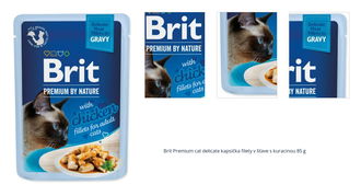 Brit Premium cat delicate kapsička filety v šťave s kuracinou 85 g 1