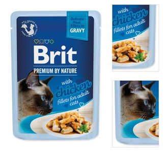 Brit Premium cat delicate kapsička filety v šťave s kuracinou 85 g 3