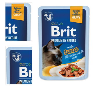 Brit Premium cat delicate kapsička filety v šťave s tuniakom 85 g 4