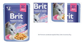 Brit Premium cat delicate kapsička filety v želé s kuracinou 85 g 1