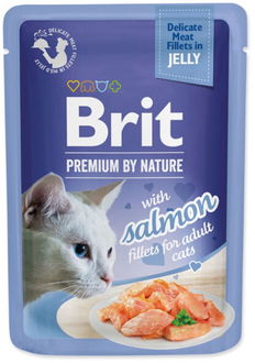 Brit Premium cat delicate kapsička filety v želé s lososom 85 g