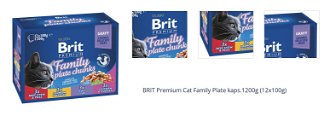 BRIT Premium Cat Family Plate kaps.1200g (12x100g) 1