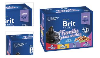 BRIT Premium Cat Family Plate kaps.1200g (12x100g) 4
