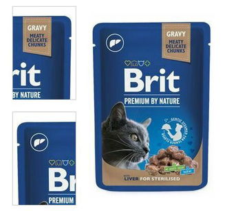 Brit Premium cat kapsička Sterilized pečienky 100 g 4