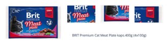 BRIT Premium Cat Meat Plate kaps.400g (4x100g) 1