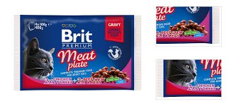 BRIT Premium Cat Meat Plate kaps.400g (4x100g) 3