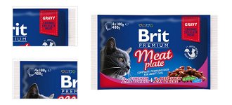 BRIT Premium Cat Meat Plate kaps.400g (4x100g) 4