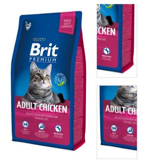 Brit Premium granuly Cat Adult kura 8 kg 3