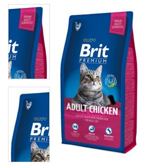 Brit Premium granuly Cat Adult kura 8 kg 4