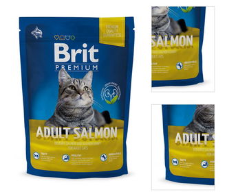 Brit Premium granuly Cat Adult losos 300g 3