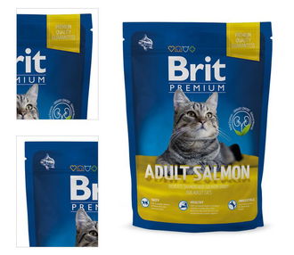 Brit Premium granuly Cat Adult losos 800 g 4