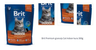 Brit Premium granuly Cat Indoor kura 300g 1