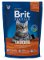 Brit Premium granuly Cat Indoor kura 300g