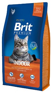 Brit Premium granuly Cat Indoor kura 8 kg