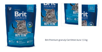 Brit Premium granuly Cat Kitten kura 1,5 kg 1