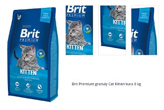 Brit Premium granuly Cat Kitten kura 8 kg 1