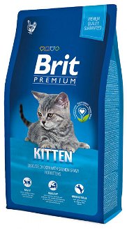 Brit Premium granuly Cat Kitten kura 8 kg 2