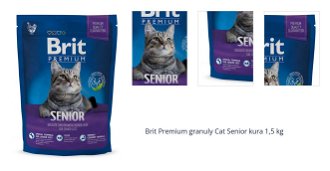Brit Premium granuly Cat Senior kura 1,5 kg 1