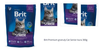 Brit Premium granuly Cat Senior kura 300g 1