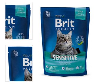 Brit Premium granuly Cat Sensitive jahňa 800 g 4