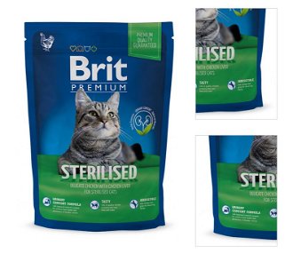 Brit Premium granuly Cat Sterilised kura 1,5 kg 3