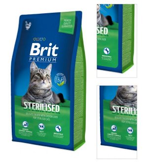 Brit Premium granuly Cat Sterilised kura 8 kg 3