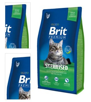 Brit Premium granuly Cat Sterilised kura 8 kg 4