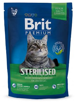 Brit Premium granuly Cat Sterilised kura 800 g