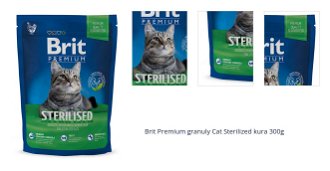 Brit Premium granuly Cat Sterilized kura 300g 1