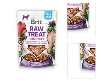 Brit Raw Treat Immunity maškrty jahňa a kura 40 g 3