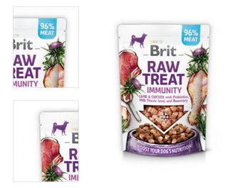 Brit Raw Treat Immunity maškrty jahňa a kura 40 g 4