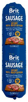 Brit Sausage Saláma pre psov hovädzie mäso a ryba Sport Formula 800g