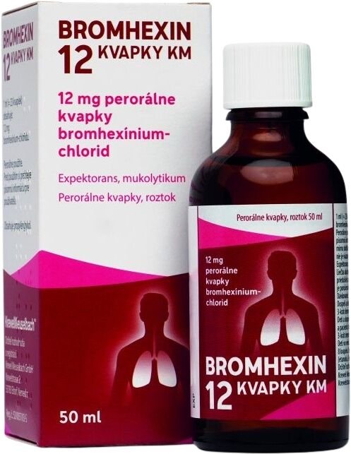 Bromhexin 12 kvapky 50 ml
