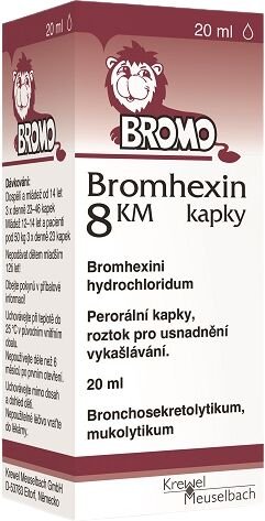 Bromhexin 8-Kvapky 20 ml
