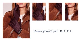 Brown gloves Yups bx4217. R19 1