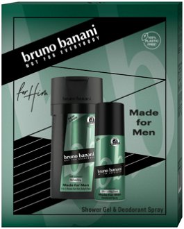 Bruno Banani Made For Men - deodorant ve spreji 150 ml + sprchový gel 250 ml