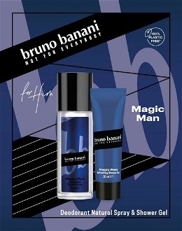 Bruno Banani Magic Man - deodorant s rozprašovačem 75 ml + sprchový gel 50 ml