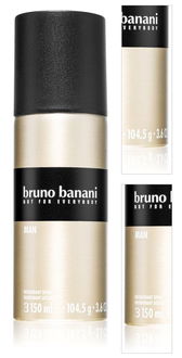 Bruno Banani Man dezodorant v spreji pre mužov 150 ml 3