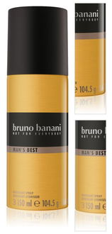 Bruno Banani Man's Best dezodorant v spreji pre mužov 150 ml 3