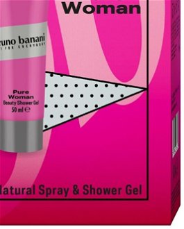 Bruno Banani Pure Woman - deodorant s rozprašovačem 75 ml + sprchový gel 50 ml 9
