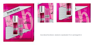 Bruno Banani Pure Woman - deodorant s rozprašovačem 75 ml + sprchový gel 50 ml 1