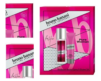 Bruno Banani Pure Woman - deodorant s rozprašovačem 75 ml + sprchový gel 50 ml 4