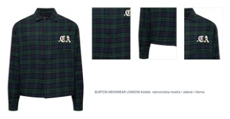 BURTON MENSWEAR LONDON Košeľa  námornícka modrá / zelená / čierna 1