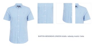 BURTON MENSWEAR LONDON Košeľa  nebesky modrá / biela 1