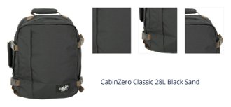 CabinZero Classic 28L Black Sand 1