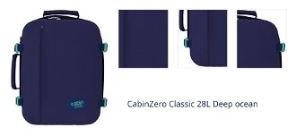 CabinZero Classic 28L Deep ocean 1