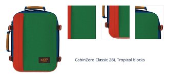 CabinZero Classic 28L Tropical blocks 1