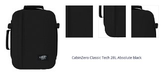CabinZero Classic Tech 28L Absolute black 1