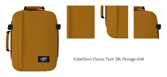 CabinZero Classic Tech 28L Orange chill 1